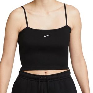 Nike Logo Black Crop Top NWT